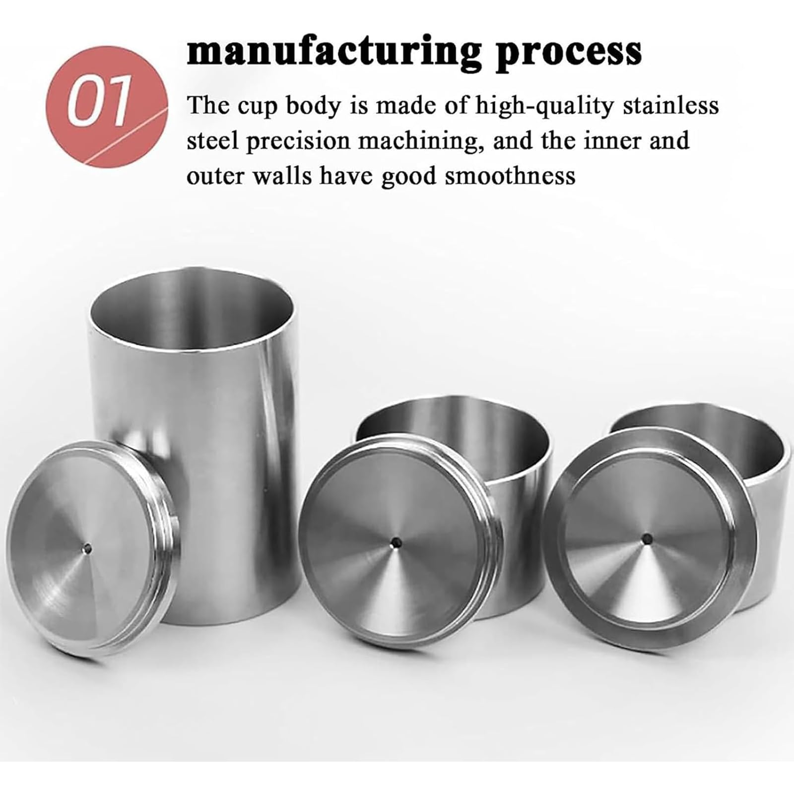 Gobelet De Densité pour Peinture (37 Mm/50 Mm/100 ML), en Acier Inoxydable, avec Boîte De Rangement. Précision De Mesure : 1 MG. Idéal pour Tester Les Peintures Et Les Produits Auxiliaires