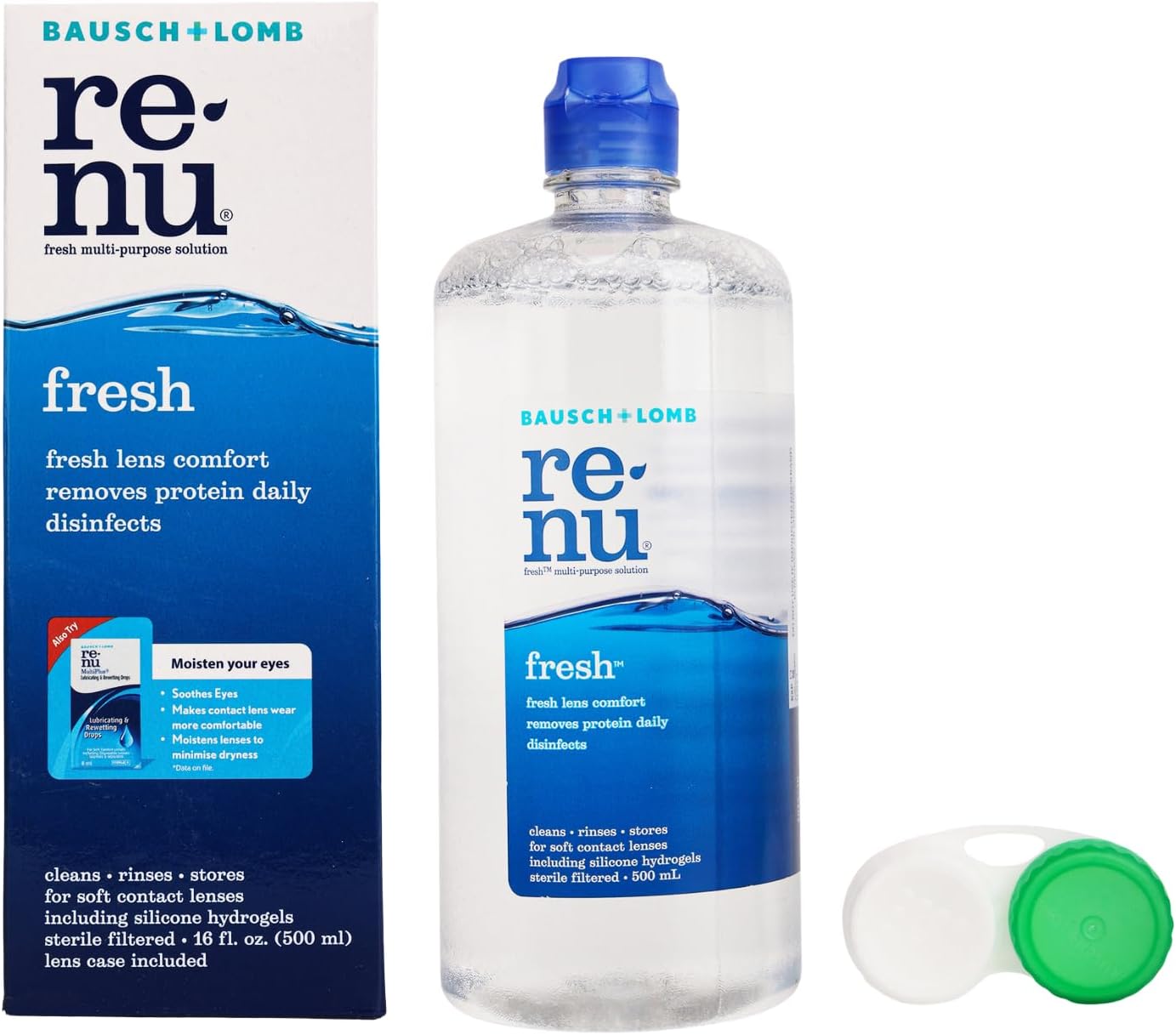 Bausch + Lomb Renu Fresh Multi-Purpose Contact Lens Solution 500ml (Pack of 1)