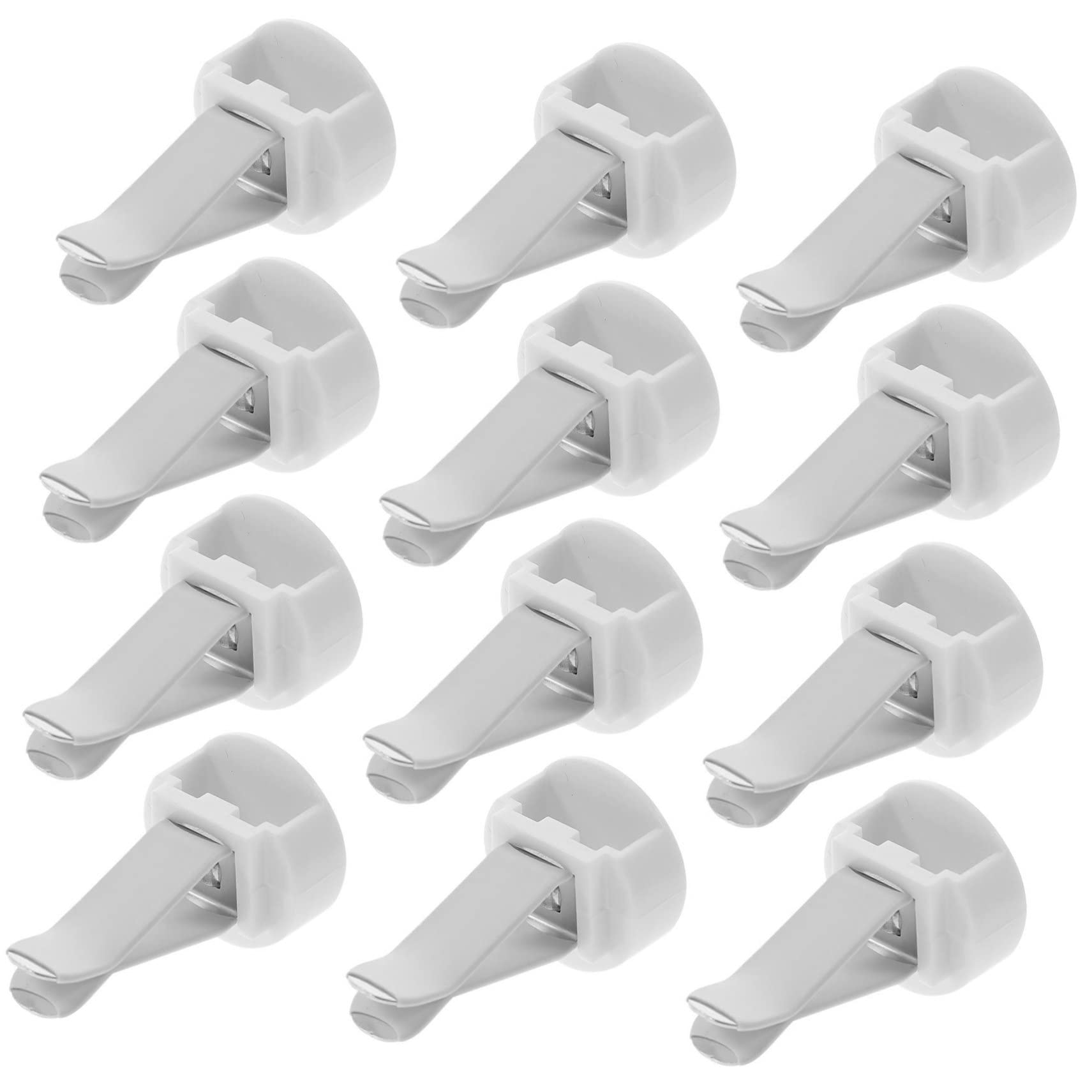 Clip per Bocchetta di Aerazione Auto 100 Pezzi in Metallo | Accessori per Auto, Colore Bianco, per Decorazione Fai da Te, Plastico, Non Sbiadisce