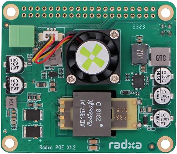 Radxa 25W PoE+ HAT, Compatible with Rock SBCs