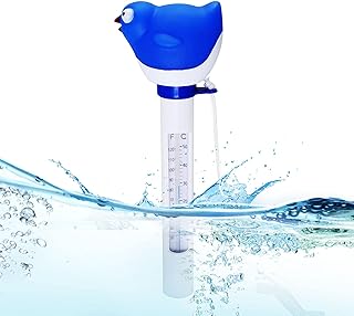 Floating Pool Thermometer, Cartoon Large Size Thermometer for Swimming Pool, Baby Bath Water, Spas, Hot Tubs, Aquariums - Easy to Read