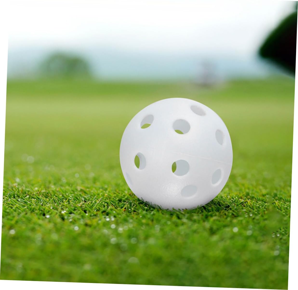 100pcs Plastic Hollow Golf Training Balls Soft Practice Golf Balls for Indoor Outdoor Swing Training