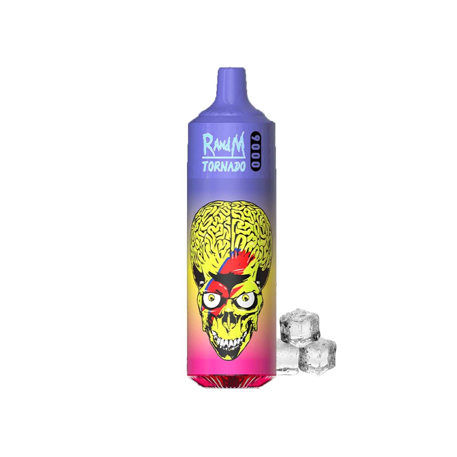 R&M Tornado, 9000 Puffs, E-Cigarettes, Starter Kit, No Nicotine, 2ml Cartridge Capacity, Draw-Activated Vape Pen, Smooth Vaping, (s-k-e)