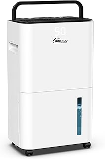 Dehumidifier 2500 Sq. Ft 30 Pint BRITSOU Dehumidifiers for Home Basements Bedroom Bathroom with Drain Hose | Quiet Dehumidifier for Medium to Large Room | Dry Clothes Mode | Intelligent Humidity Control with 24HR Timer