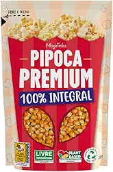 Milho de Pipoca Da Magrinha 300g – Premium, Grãos Selecionados, Milho Não Transgênico, Alta Expansão, Sem Glutamato, Plant-Based e Natural, Sem Lupas de Alto Teor