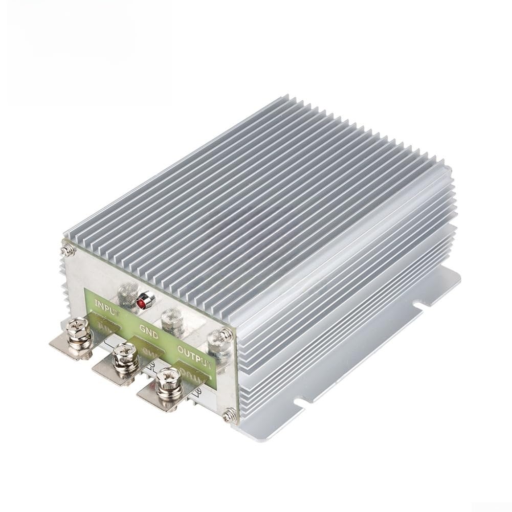 Convertidor de 48 V a 12 V, 50 A, 600 W, IP68, resistente al agua, de aluminio DC-DC, convertidor de 48 V a 12 V, 50 A, resistente regulador de voltaje RV, 48 V, 12 V, 50 A, para vehículos eléctricos