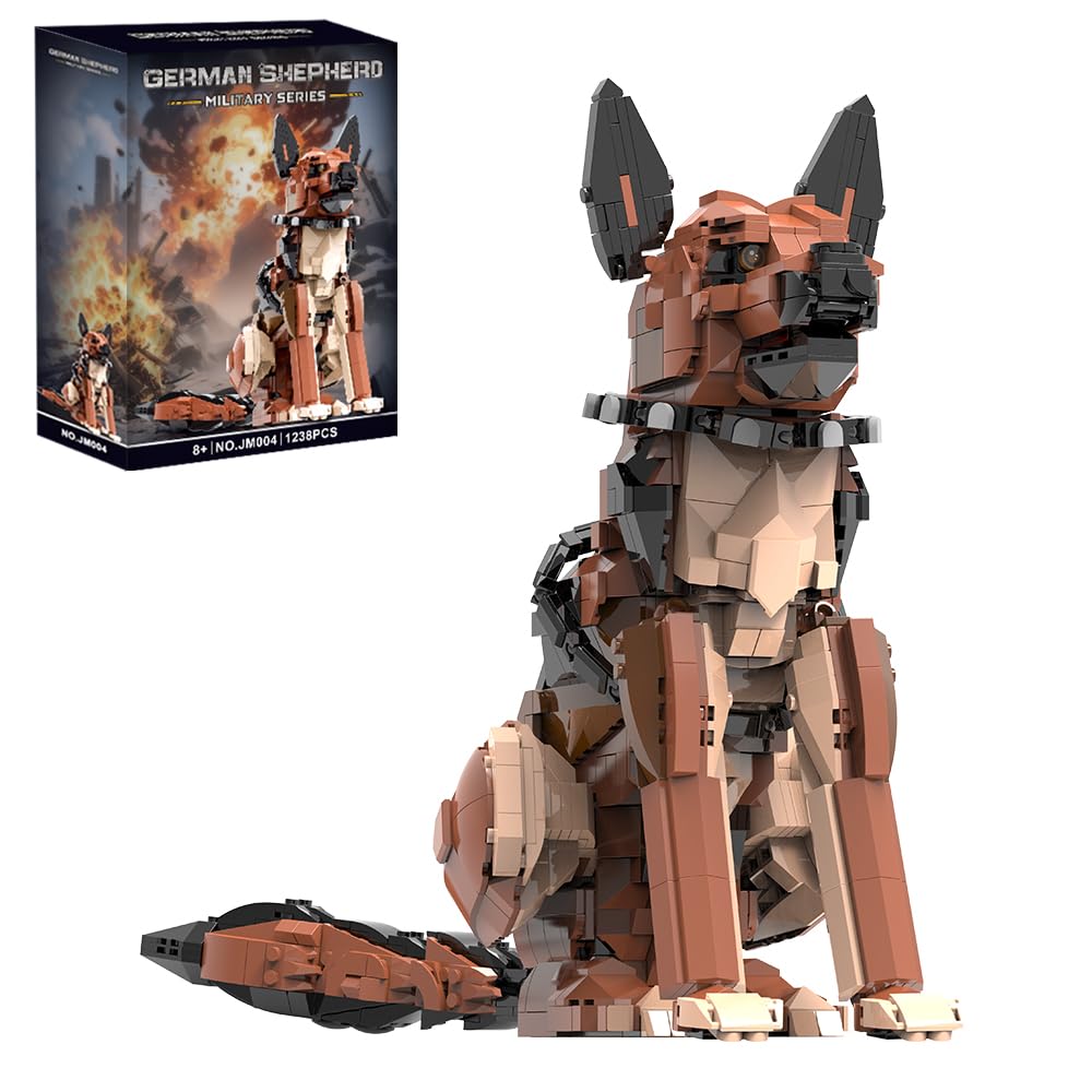 Amazon.com: German Shepherd Dog Building Set,Movable Ears,Tail Amazon.com: German Shepherd Dog Building Set,Movable Ears,Tail