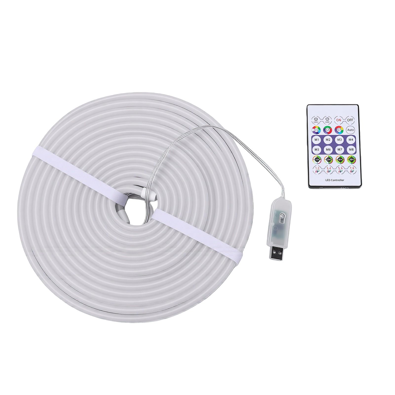 Cosiki USB RGB LED Neon Strip Lights, Flexible Waterproof
