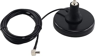 Proxicast Premium Extra Large 3-Inch Magnetic Antenna Base (SMA Jack / TS9 Plug) - 6.5 ft Coax Lead - Connect 4G/LTE SMA Antennas to TS9 Modems/Hotspots - Nighthawk M1 & M5, Velocity 2, Jetpack 8800L