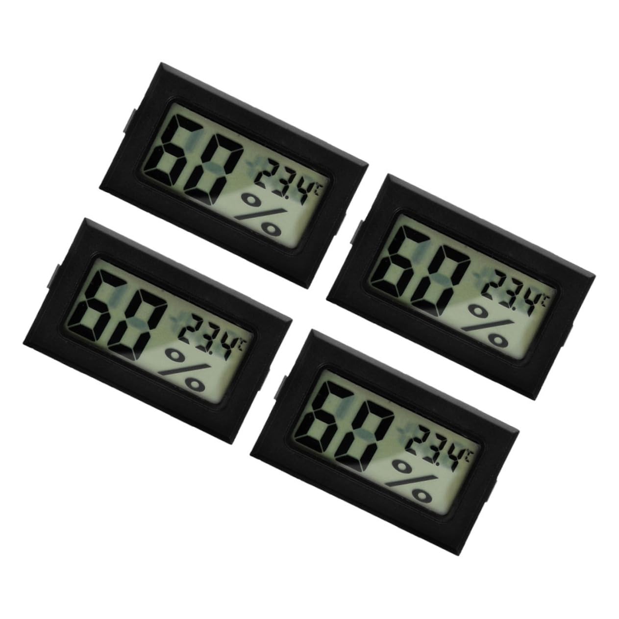 CIYODO Accurate Mini Digital Thermometer Hygrometer 4 Pack Indoor Outdoor Room Humidity Monitor LCD Display for Home Office
