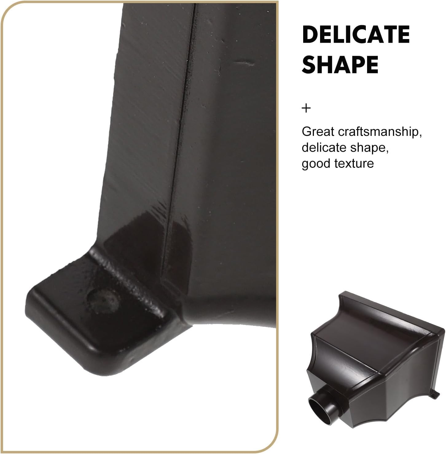 COLLBATH Aluminum Alloy Downspout Diverter with Arch Shape, Lightweight and Versatile Installation Rainwater Diverter for Gutters, Suitable for Professional Use and Gardens, 2.95 in Bottom