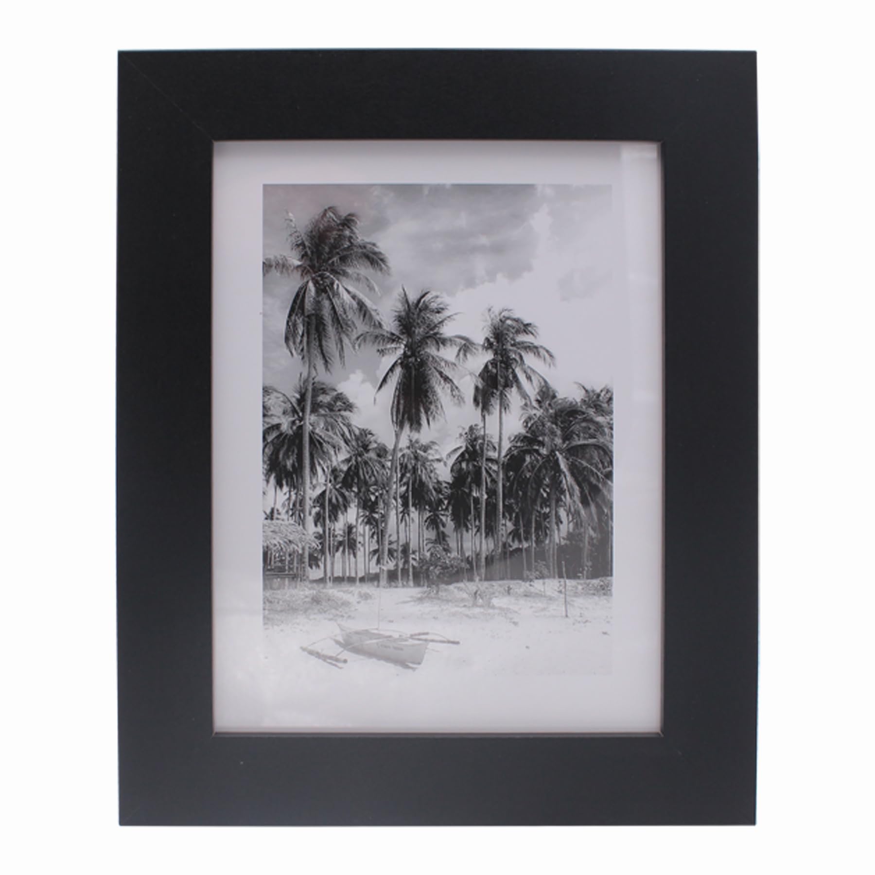 Black Portrait or Landscape Photo Frame with Matt Finish, Wall Hanging or Tabletop (6x8-9325)