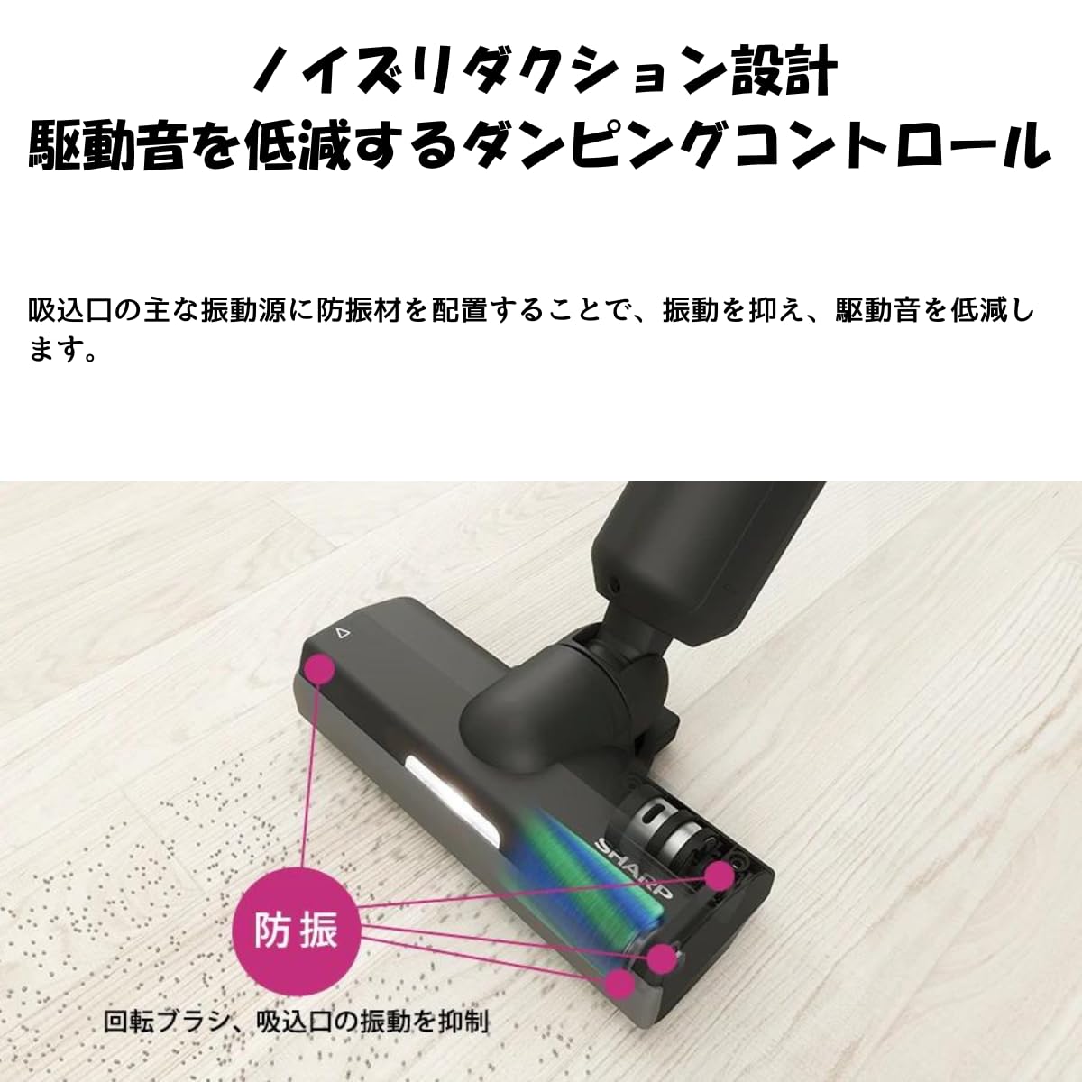 Amazon.co.jp: シャープ スティック 掃除機 EC-XR1-H ラクティブエア