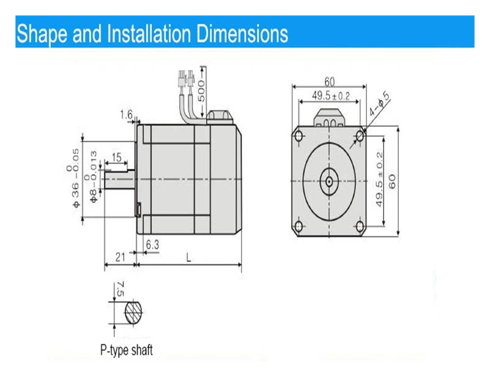 Motore Passo-Passo Nema 24 ad Anello Chiuso 3,0 NM 5,0 A con Forza di Tenuta DC24V 1,5 NM Servomotore Serie 60 con Freno elettromagnetico
