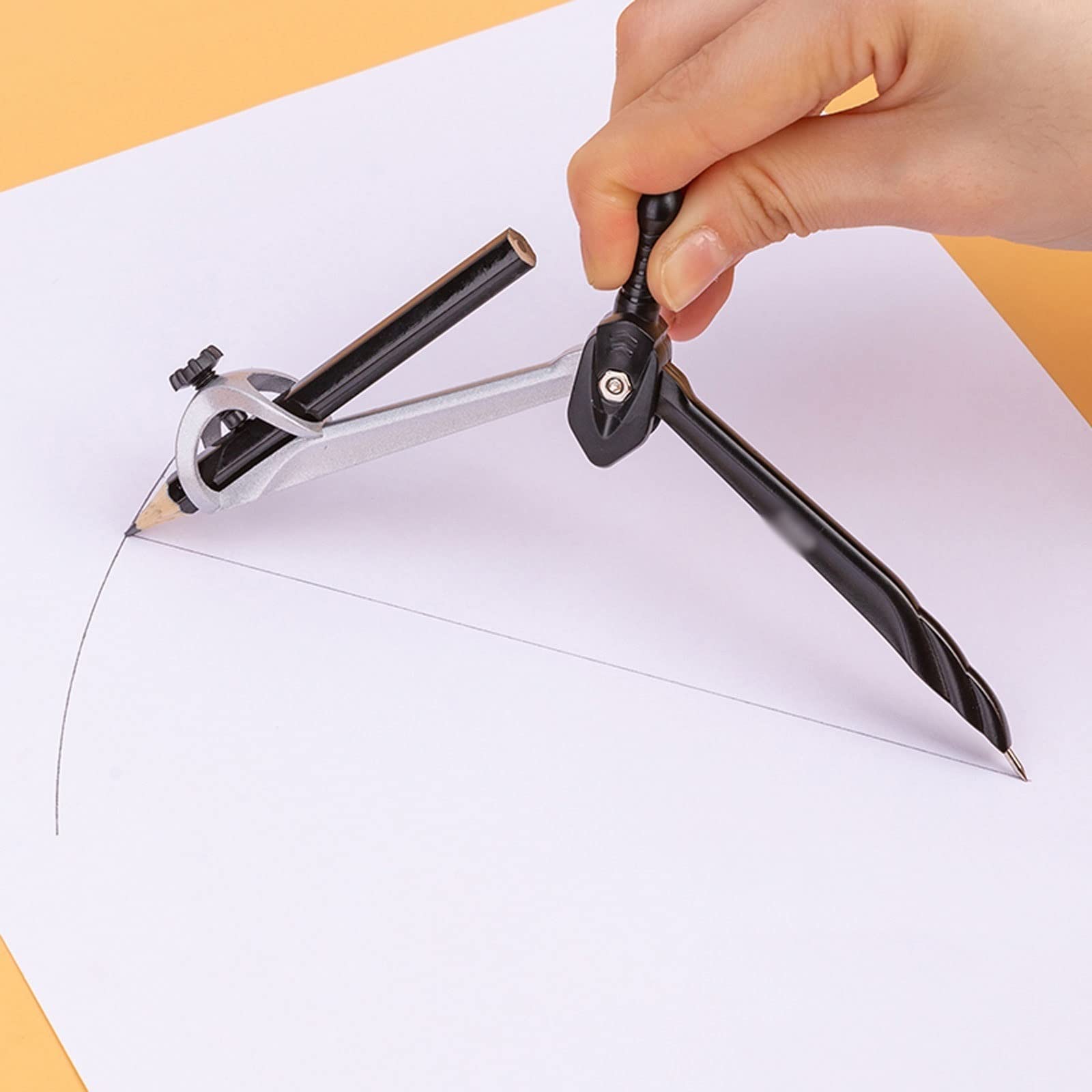 Set di compassi, Compasso Geometrico, Compasso Geometrico Multifunzionale, Compasso da Disegno a Matita per la casa, Forniture Scolastiche, cancelleria da scrivania, Set di compassi