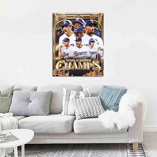 Miniatura 2 de Póster de Texas City Rangers Champions 2023, lienzo de la serie mundial de béisbol, arte para la pared, colección de regalos para fanáticos