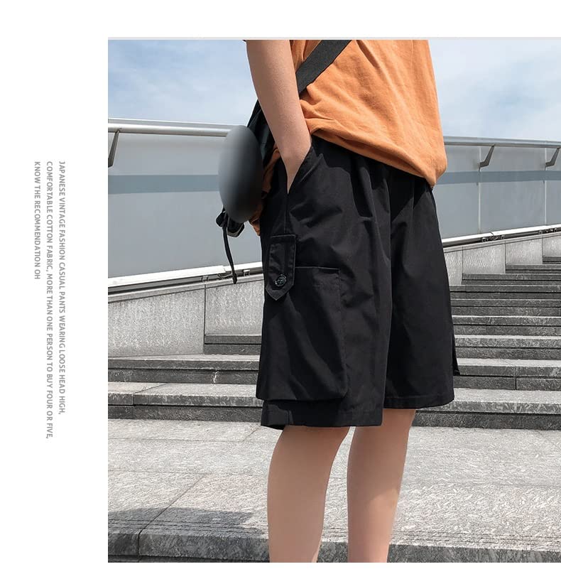 Short de travail noir pantalon droit homme leger vetement de chantier estival - 4