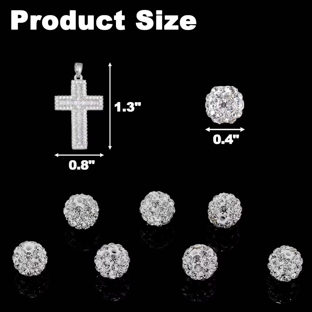 16 Inch Baseball Necklaces for Boys, 18-20 Inch Baseball Necklace, Rhinestone Baseball Bead Necklace, Baseball Cross Necklace for Men, Adjustable Baseball Drip Bling Necklace for Baseball Team Lovers - Image 7