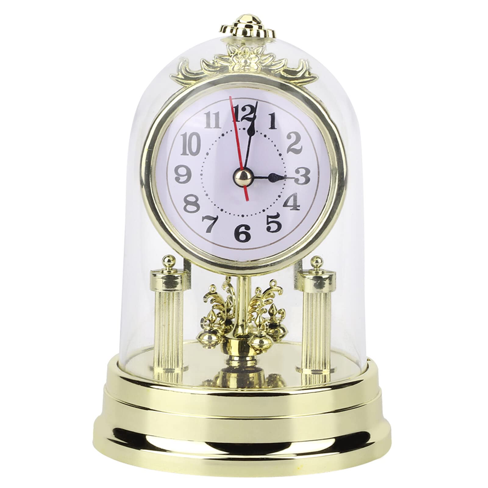 SANON Reloj de Mesa Decorativo, Sobremesa, Escritorio y Repisa - Estilo Retro Europeo para Sala de Estar y Manto