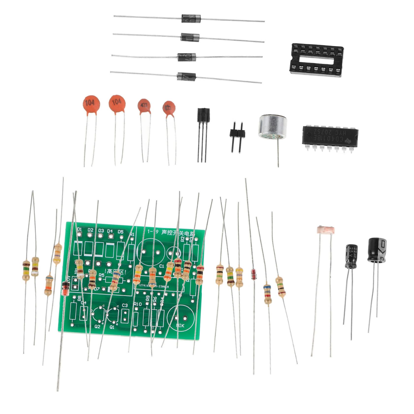 PRETYZOOM 1 Set Integrated Module Board Circuit Key for Sound Sound Sensor Module Kit Electronic Acoustic Clap Control Switch Electronic Clap Control Copper