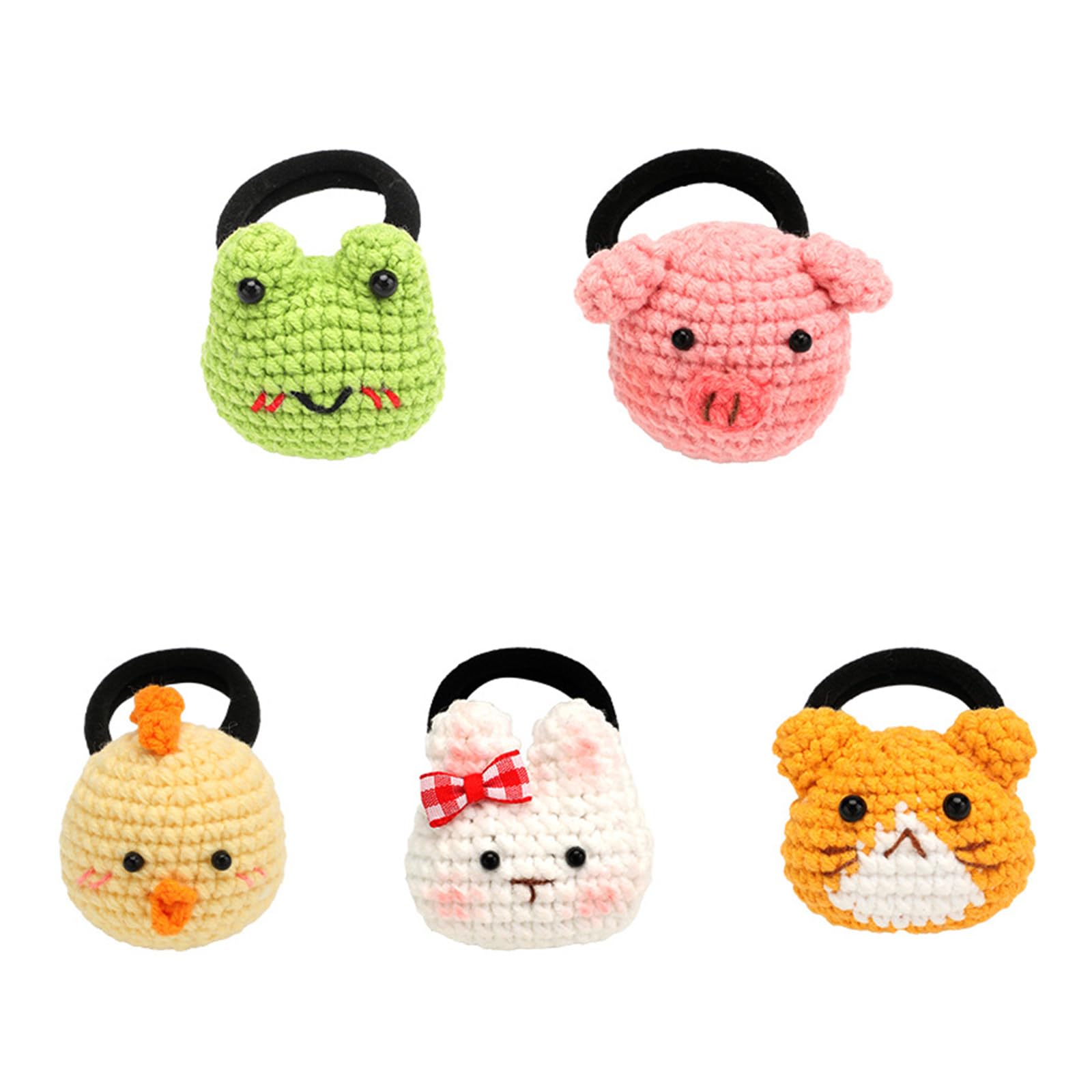 TFAOYS Hairband Crochet Kits with Crochet Needle Knitting Set Hair Ropes Starter Kits for Craft Hair Bands Starter