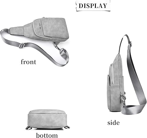 Miniatura 3 de FSD.WG Mochila bandolera para hombre, bolsa de pecho, bolsa de hombro, bolsa de viaje para hombres con resistente al agua