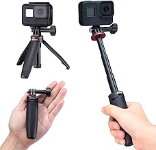 Ulanzi MT-09 Extention Vlog Tripod Mini Portable Handle Grip for Gopro Hero 8 7 6 5 GoPro max Black Session Osmo Action Camera