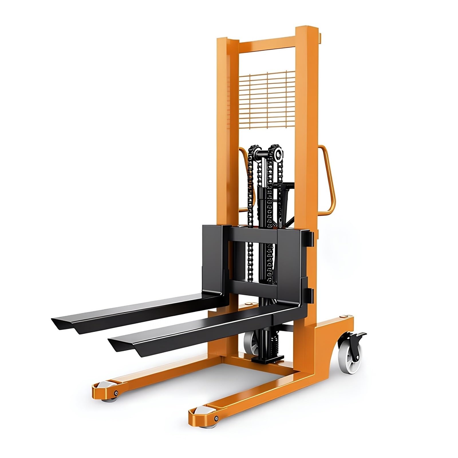 Pallet Truck Hydraulic Hand Pallet Stacker 1000kg with 84cm Fork and Brake for Workshop