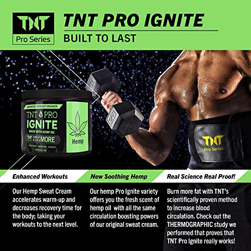 TNT Pro Ignite Hot Sweat Cream, Workout Cream, Thermogenic Cream for Men & Women, Heat Skin Lotion (6.5 Ounce, Sweat Cream Jar) - Image 5