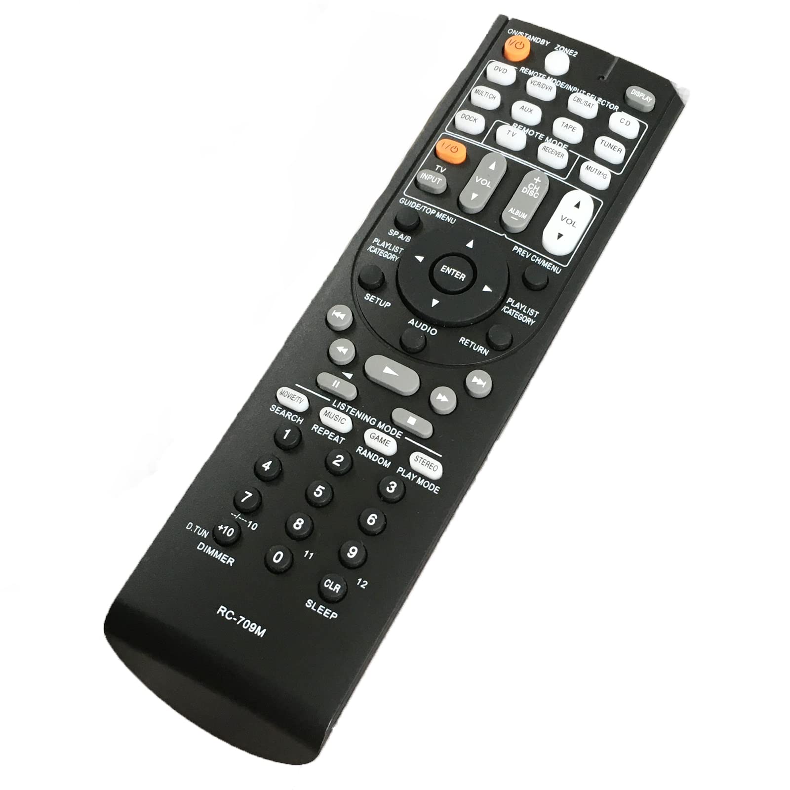 Controle remoto de substituição RC-709M compatível com ONKYO TX
