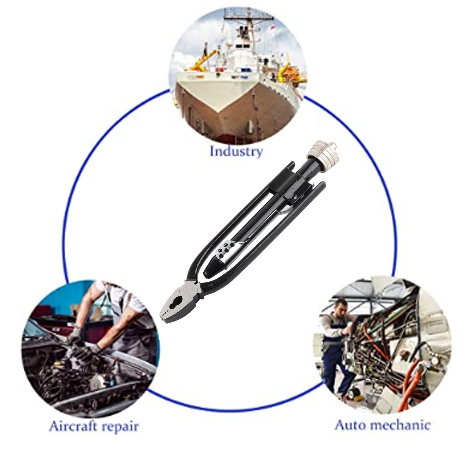 Pinza para Alambre de Seguridad de 6 Pulgadas, Alicates Industriales de Acero de Alto Carbono para Automóviles y Aeronaves