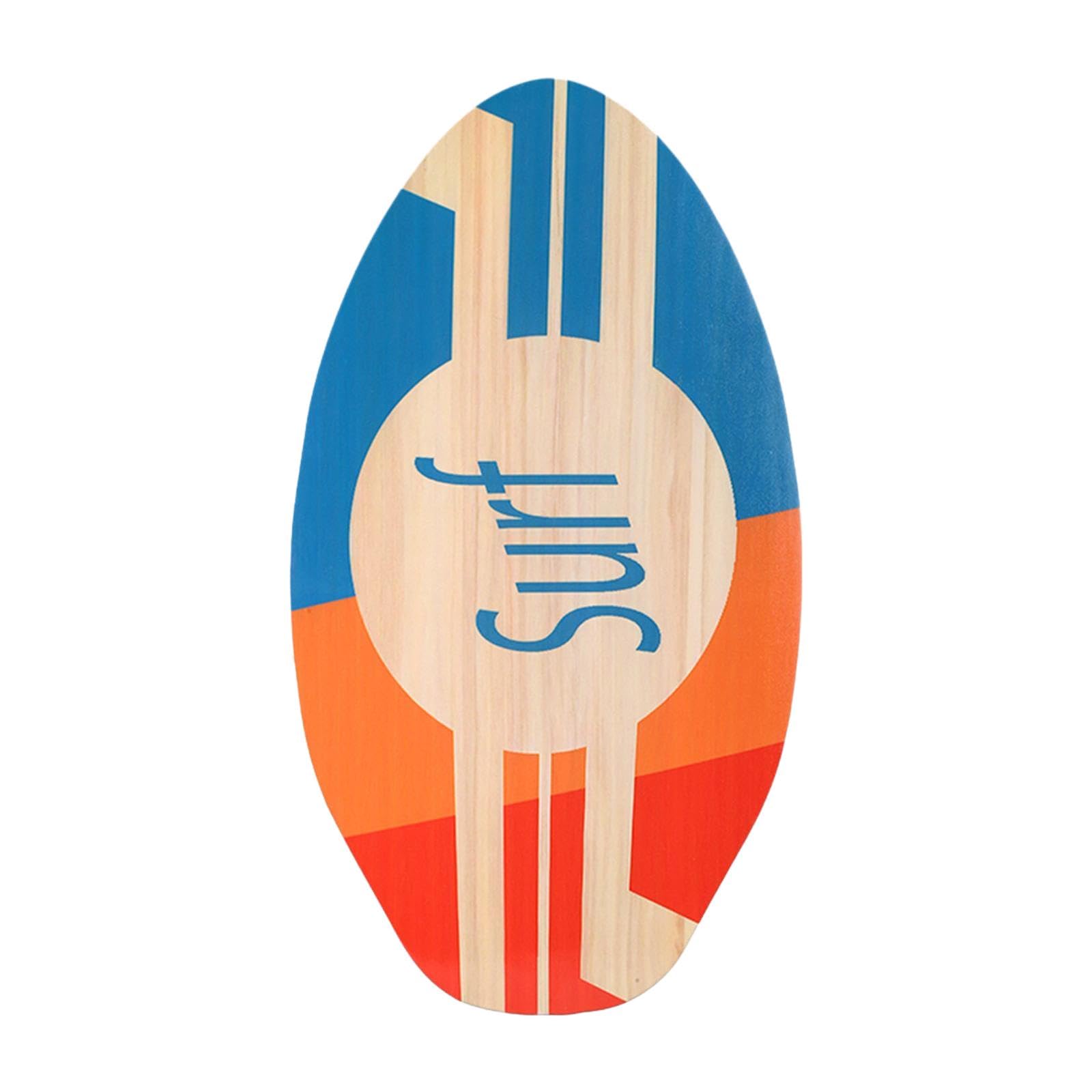 Harilla Skimboard para Niños Tabla de Surf 30 Pulgadas Portátil Buena Fricción Principiantes Deportes Acuáticos