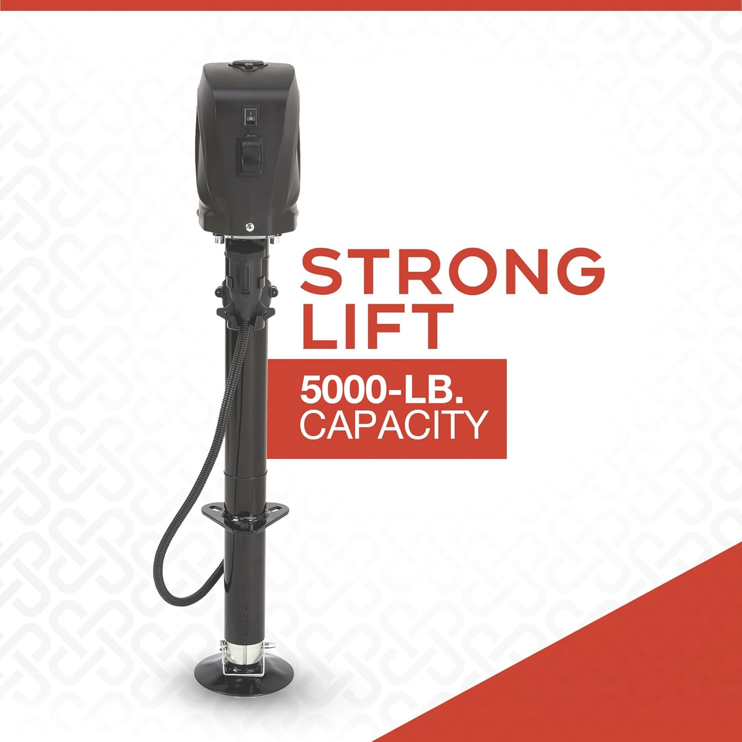 Ultra-Tow Electric Trailer Tongue Jack - 5000-Lb. Capacity, 12 Volt