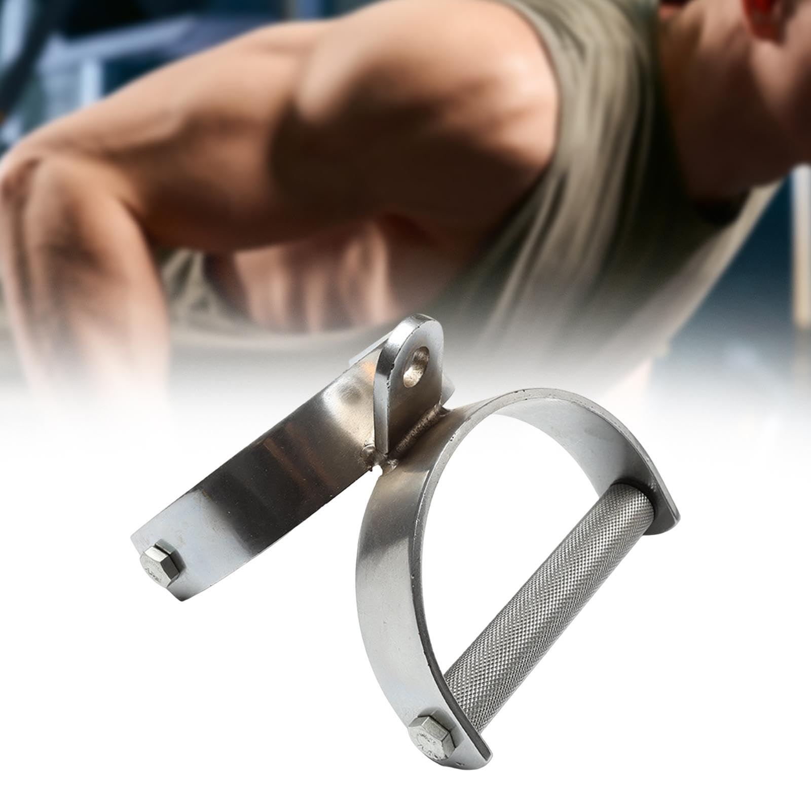 Maniglia per Cavo di Trazione, Accessorio per Cavi Realizzato in Ferro Resistente con Texture Ergonomica per Il Rafforzamento Mirato di Braccia E