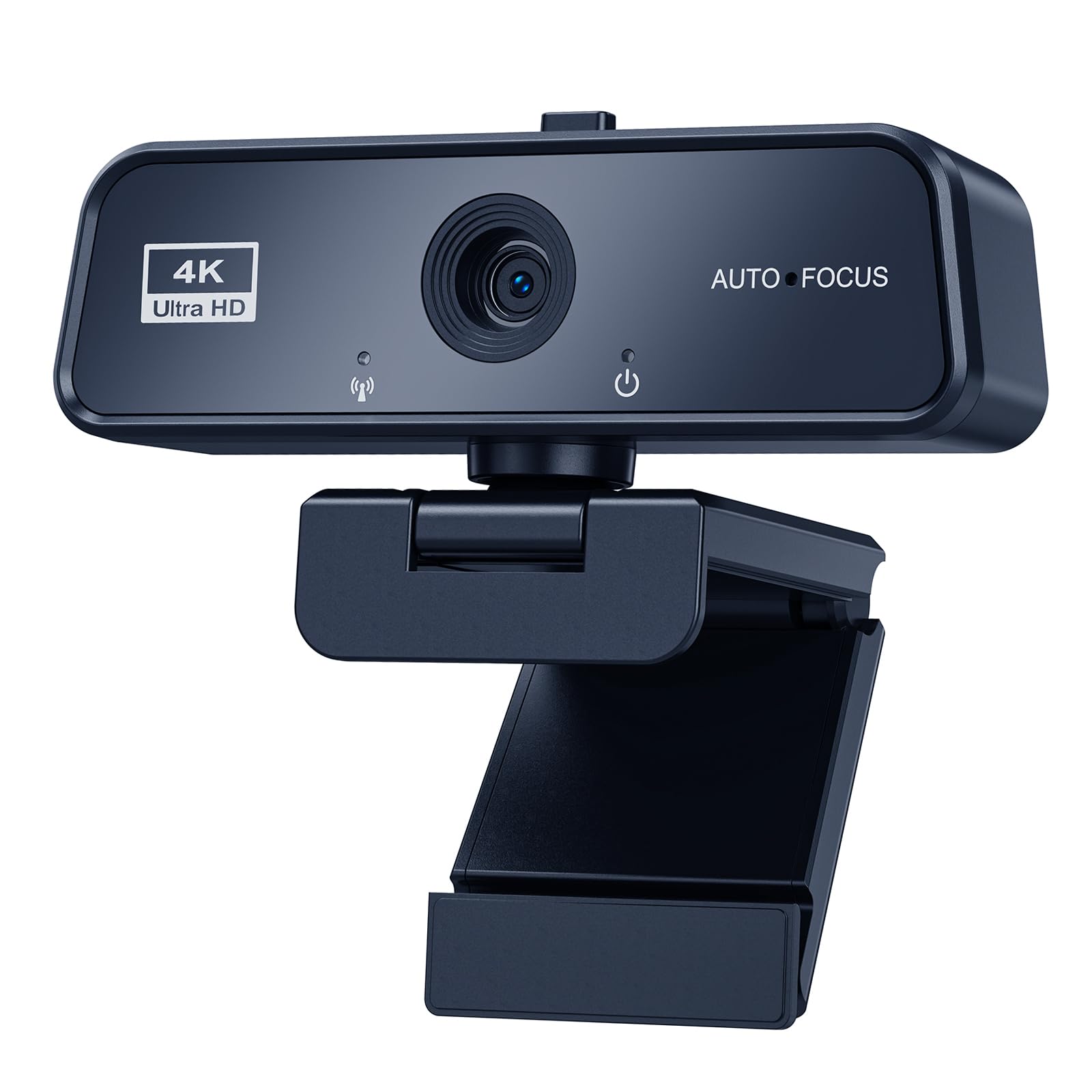 Webcam 4K UHD – Caméra de Streaming avec Microphone Anti-Bruit & Autofocus – pour Youtube, Twitch, Zoom - Compatible Windows, Mac, Linux – Plug and Play