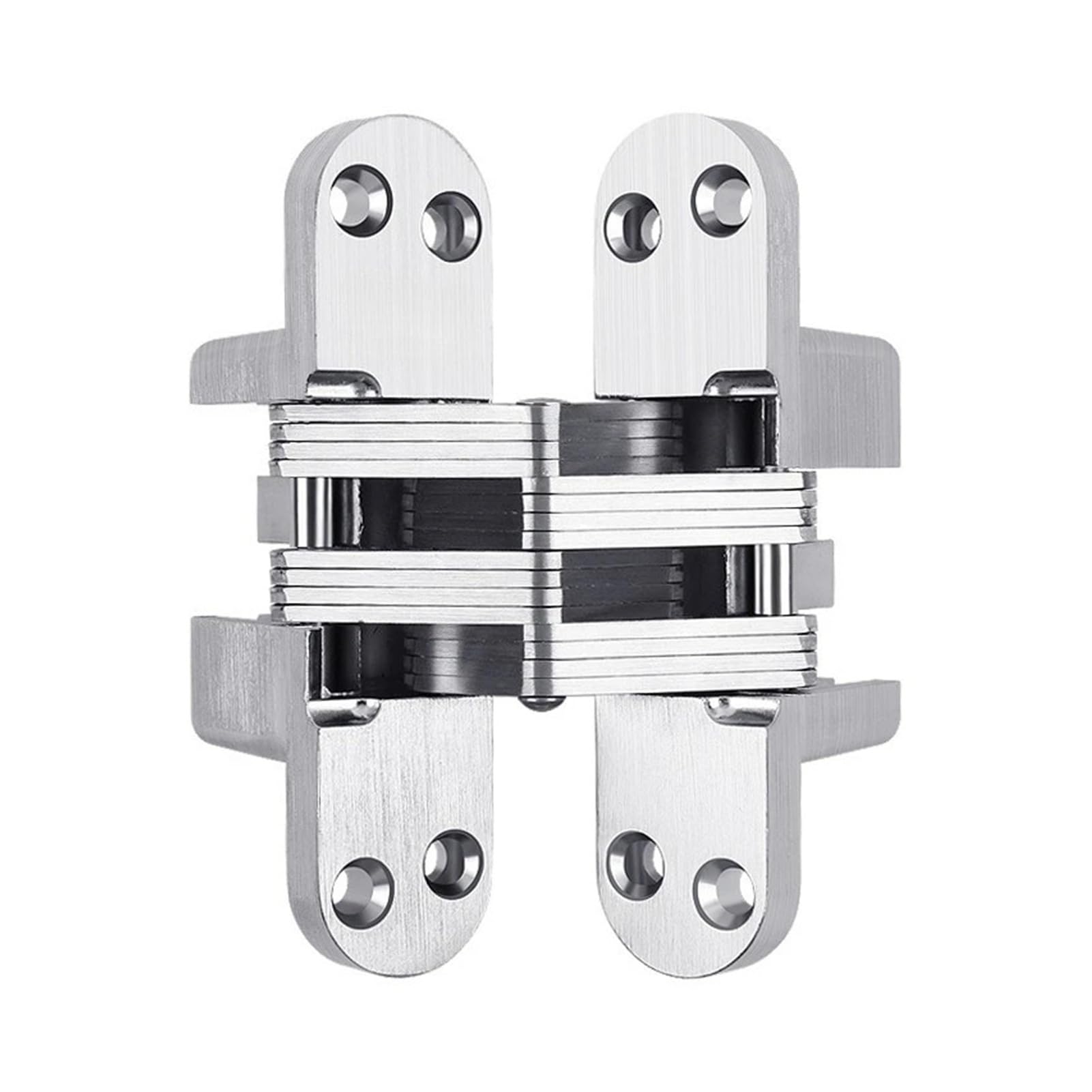 Charnière cachée en acier inoxydable 34x140mm pour porte lourde invisible