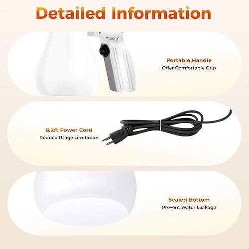 Miniatura 6 de Pistola de pulverización de limpieza textil, pistola de presión de 40W 110VSpray Boquilla ajustable (USA STOCK)