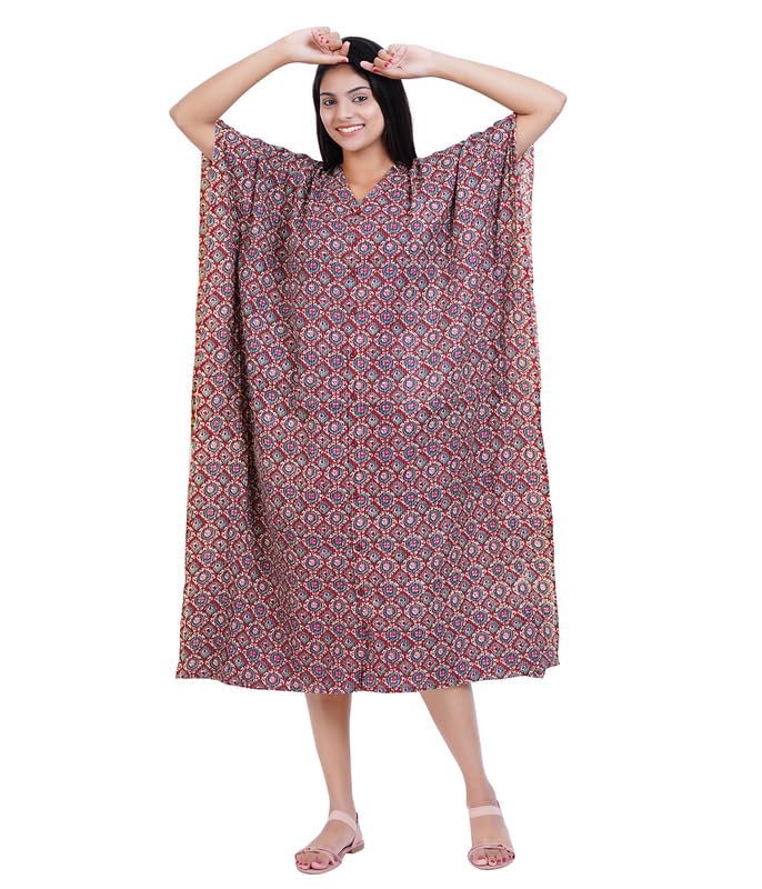 MENMAII Women's Full Open| Front Buttoned Multipurpose Kaftans for Pregnancy/Elderly/Patient/Feeding Purposes|Full/Calf Length-picture-30