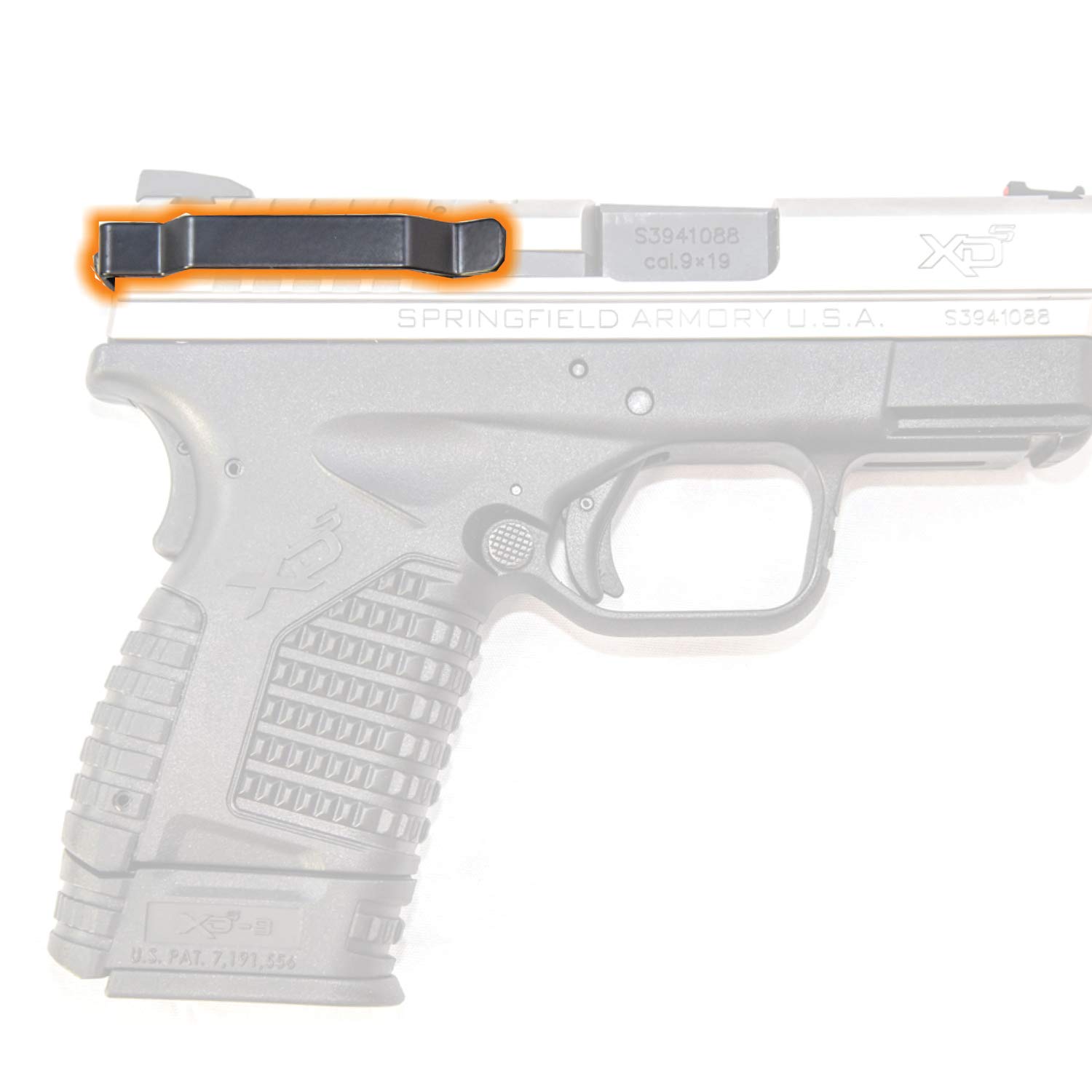 ClipDraw Gun Clip, Low Profile Slim Concealed Carry Easy Install American Made