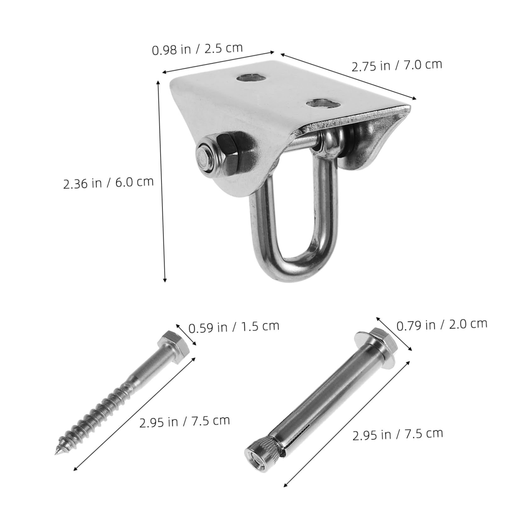 Abaodam Swing Hanger Set Heavy Duty Swing Bearings for Ceiling Mount 360° Rotating Hooks