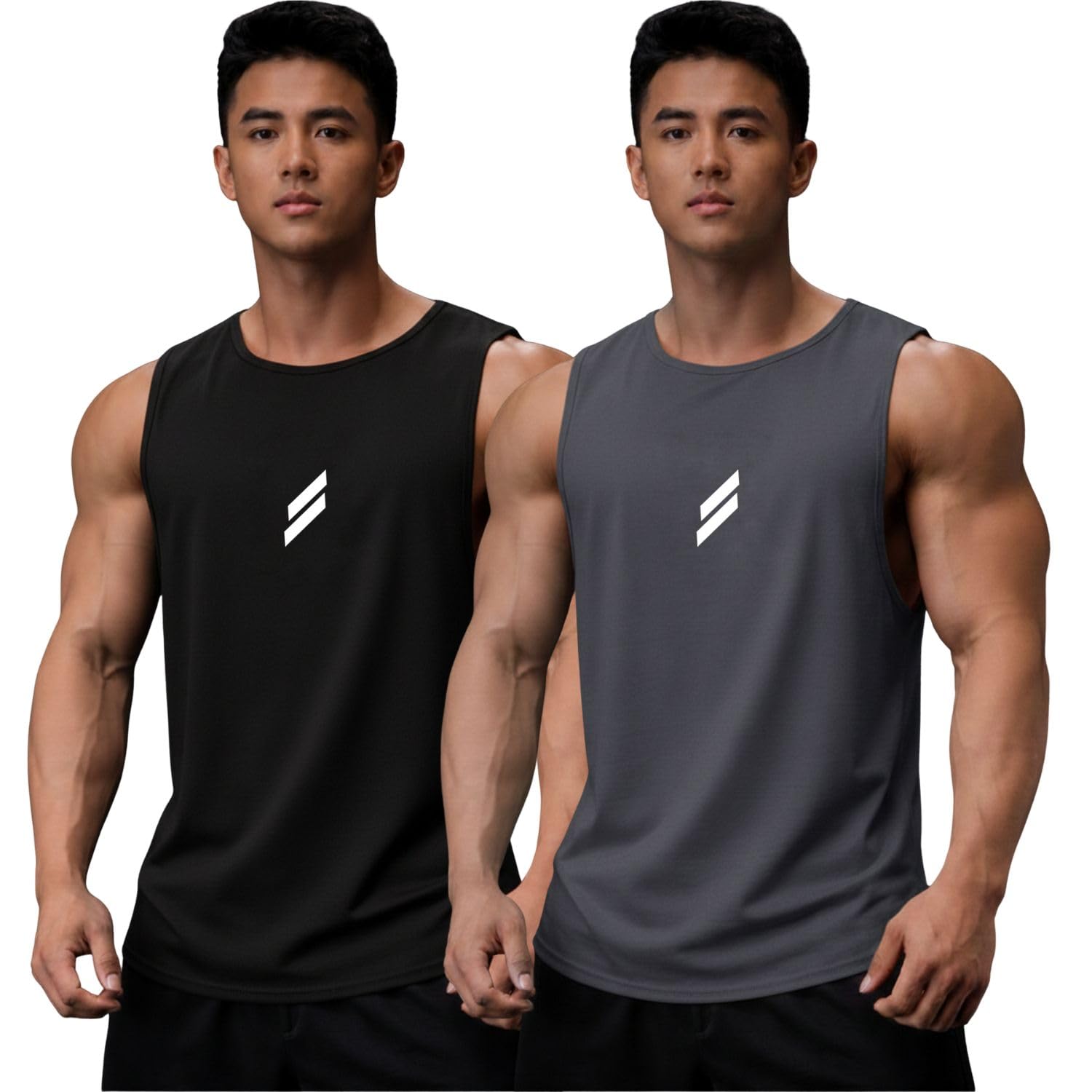 jump cuts || Mens || Glide Printed || Round Neck || Sleeveless || Polyester Vest-picture-40