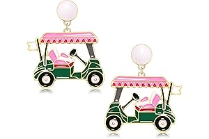 Golf Earrings Golf Ball Bag Cart Earrings Statement Golf Themed Earrings Golf...
