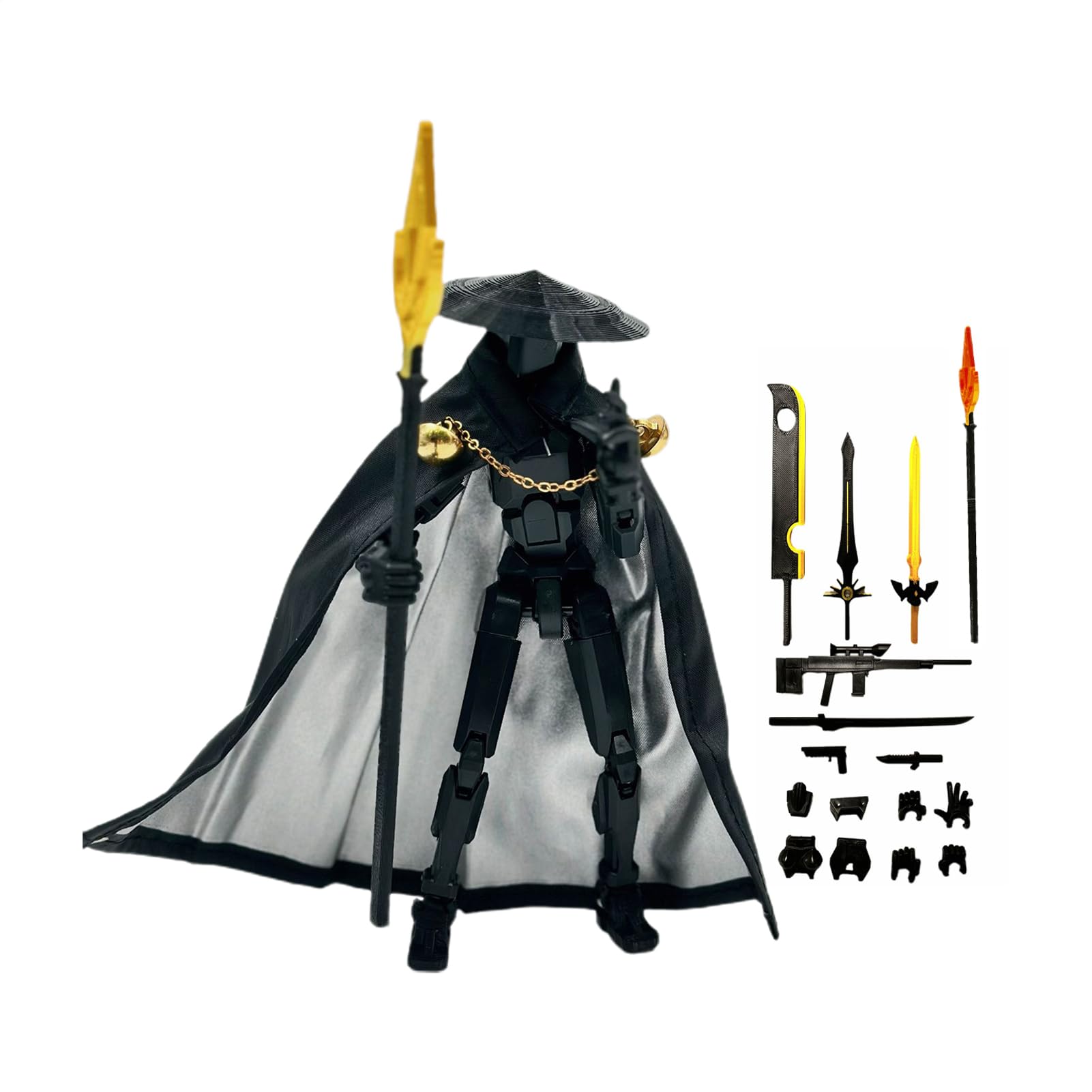 Action Figure Set - 110g-Action Figures, 3d Printed Action Figure | Multi-Jointed Movable Toy for Large-Scale Rotation and Bending to Pose Them in Various Positions
