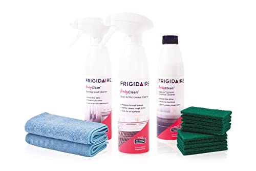 Frigidaire ReadyClean™ Kitchen Cleaner Bundle: 1 SS Cleaner + 1 Oven & Microwave Cleaner + 1 Glass & Ceramic top cleaner + 2 micro cloths + 10 scrb pads - image 1