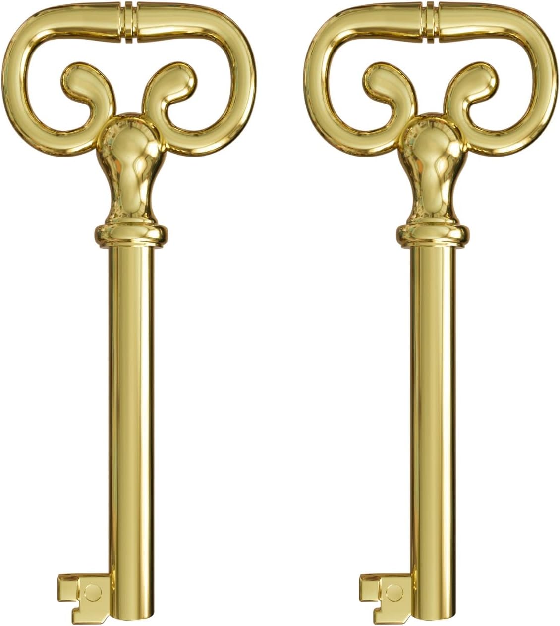 KY-7 Hollow Barrel Replacement Skeleton Key for Antique Cabinet, Drawers, Dressers, Old Furniture Locks (Pack of 2)
