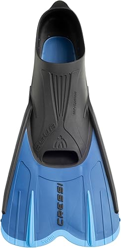 Miniatura 7 de Cressi Aletas de natación cortas y ligeras para adultos con bolsillo completo autoajustable para el pie - Perfecto para viajar - Agua Short Hecho en