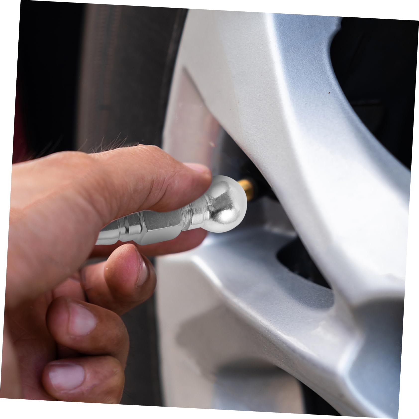 PRETYZOOM Tire Inflator Chuck Nozzle Compact Durable Air Chuck for Fast Tire Inflation Lightweight Design for Easy Portability for Cars Bikes Rvs Inflate Air Chuck Tool