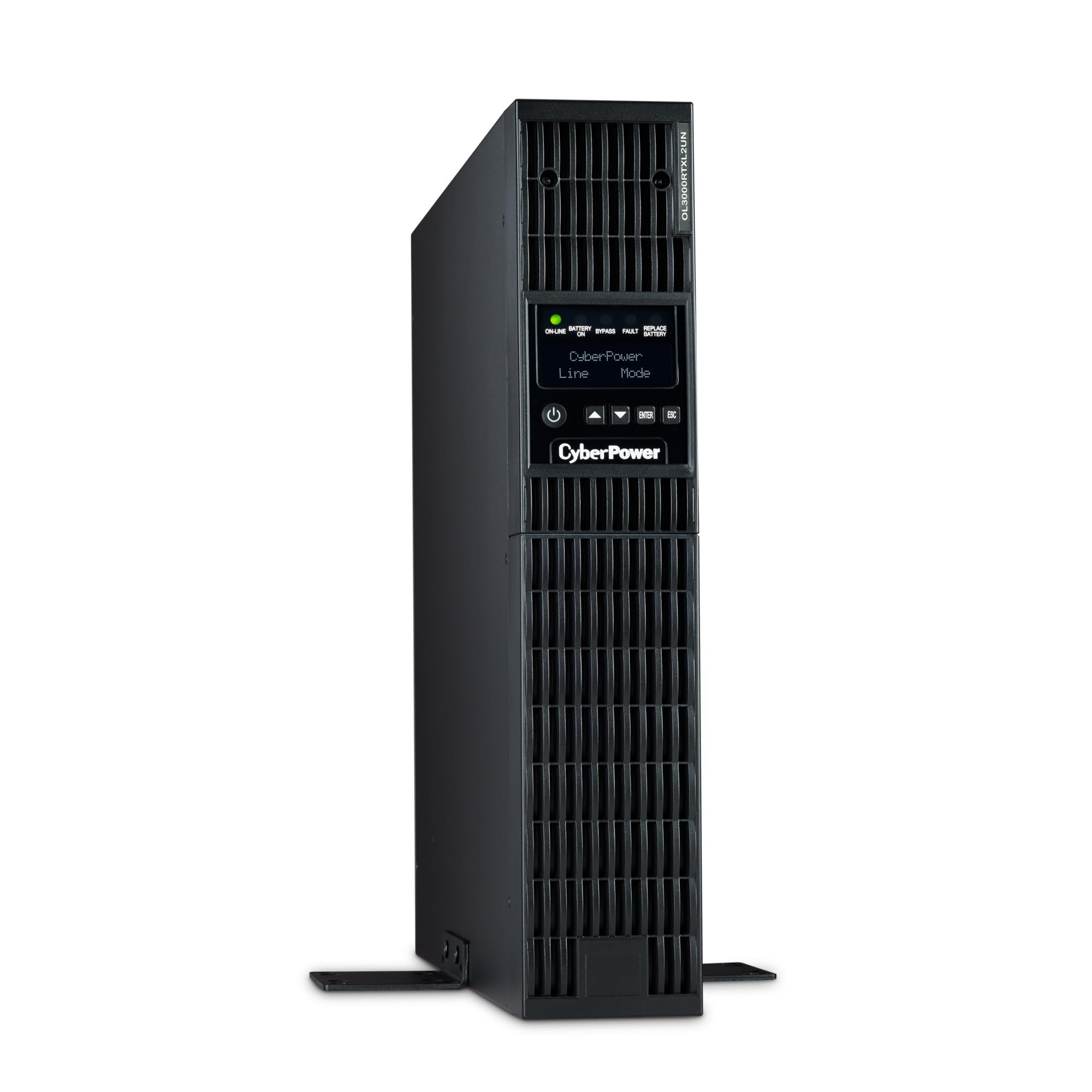 OL3000RTXL2UN Smart App Online UPS batería de reserva y protector contra sobretensiones, 3000VA/2700W, 7 tomas, 2U rack/torre, preinstalado RMCARD205, opción EBM, certificado UL 7