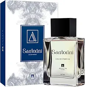 Perfume Masculino Cítrico Fresco Santorini 50ml Premium Eau De Parfum Longa Duração para dia a dia