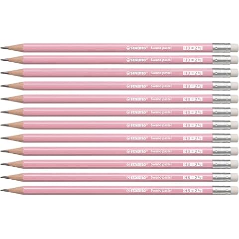 STABILO Swano Pastel Graphite Pencils with Eraser Cover